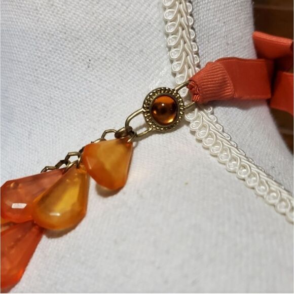 Vtg Coldwater Creek Dangling Bead Necklace Teardrop Necklace - Picture 9 of 16